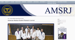 Desktop Screenshot of amsrj.org